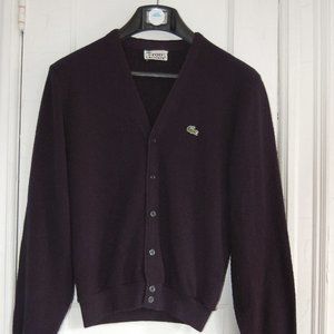 IZOD Lacoste Cardigan Button Black